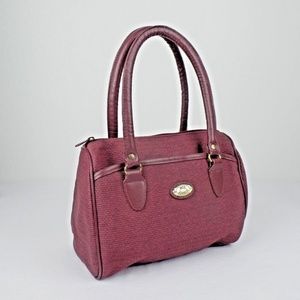 Mitzi Handbag Duffel Style Burgandy